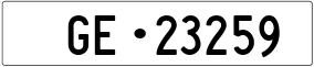 Trailer License Plate